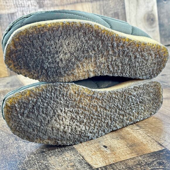 CLARKS Olive Green Nylon Quilted Wallabee WOMENS Size 6 EX Cond Chukka Boots - Picture 10 of 10